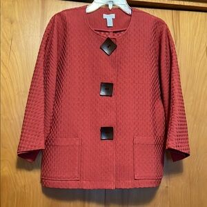 Chico's Travelers Collection Kenora Blazer Jacket Size 1 Medium 8-10 New